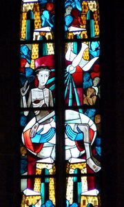Church faith glass window