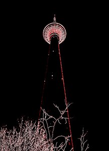 Tv tower light dark