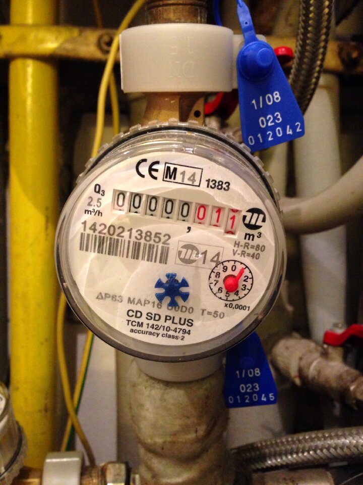 Meter water counter