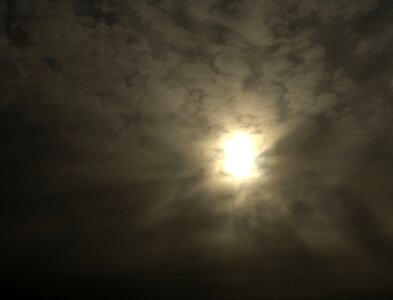 Clouds backlighting spiritual