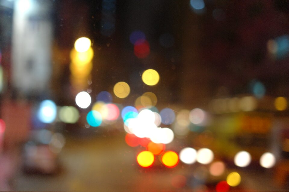 Bokeh glitter night view