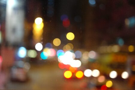Bokeh glitter night view