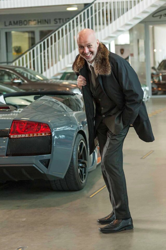 Lamborghini black sports car