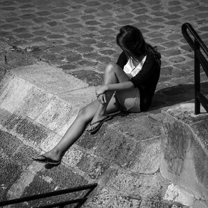 Girl paris relax