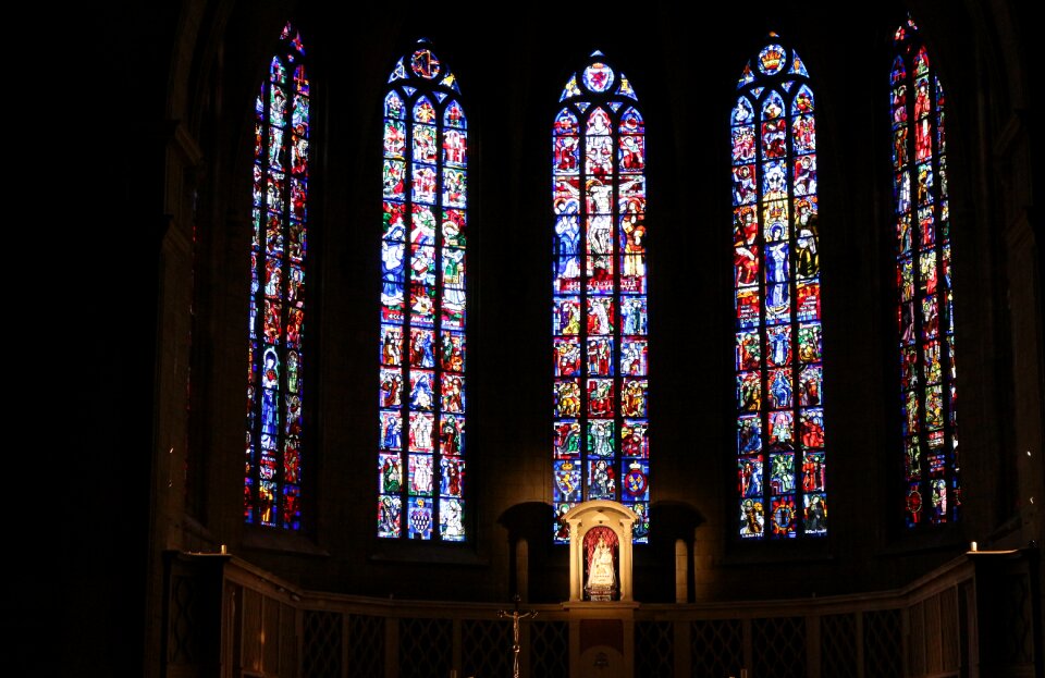 Stained glass religion christianity