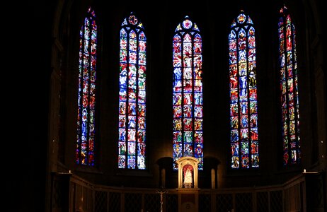 Stained glass religion christianity photo