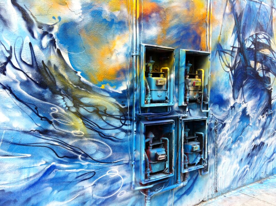 Wall painting graffiti
