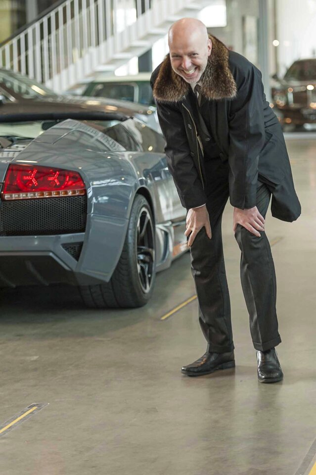 Lamborghini black sports car