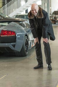 Lamborghini black sports car