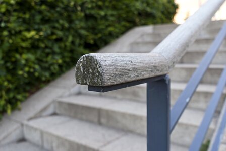 Wood outdoor steps