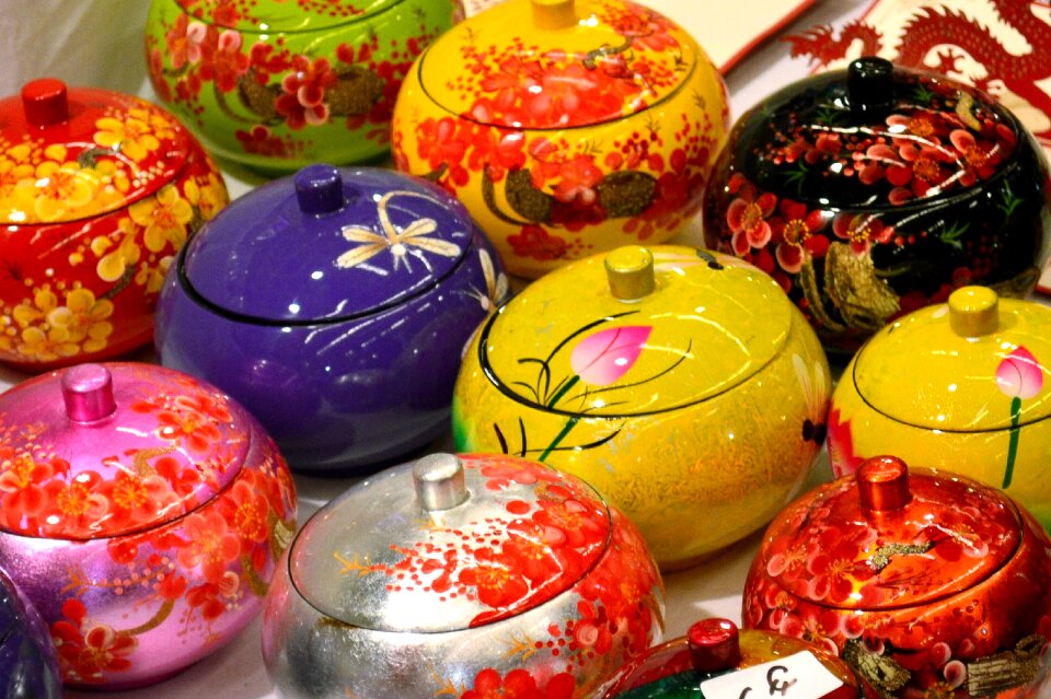 Jewelry holders colored objects eastern market