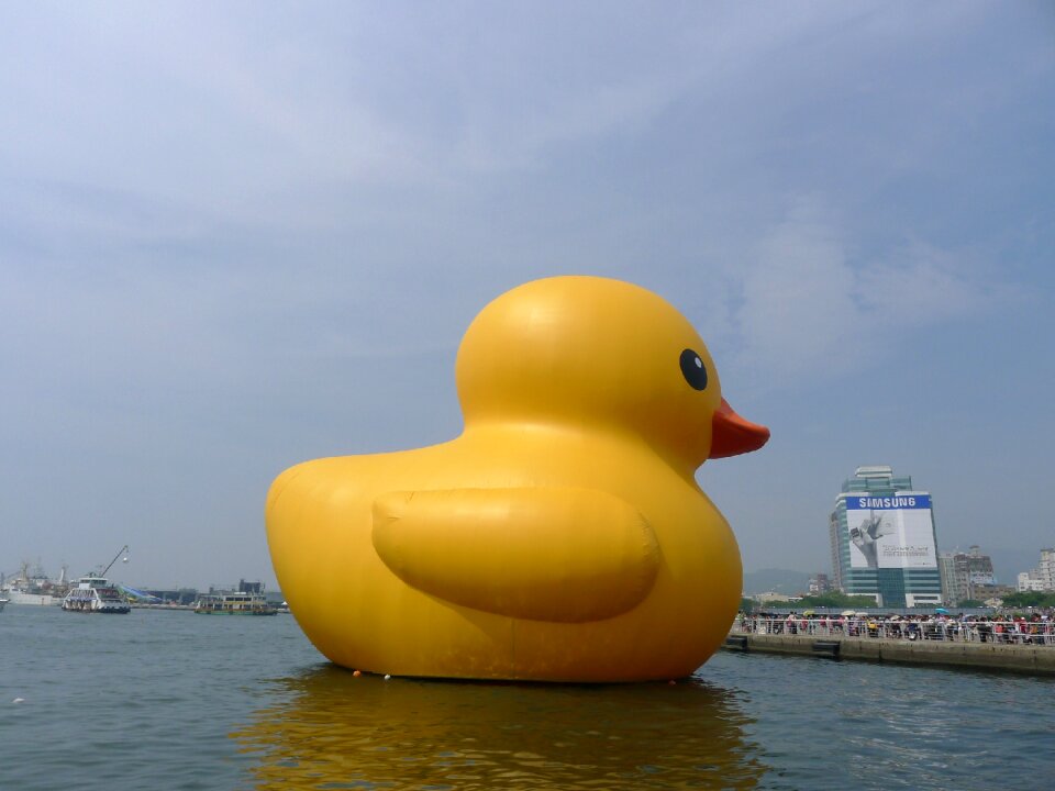 Yellow duck kaohsiung harbor