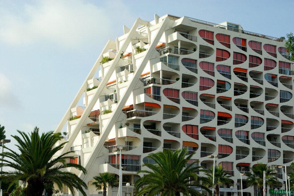 La grande motte modern architecture building