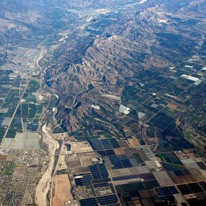 Aerial view sky mountain