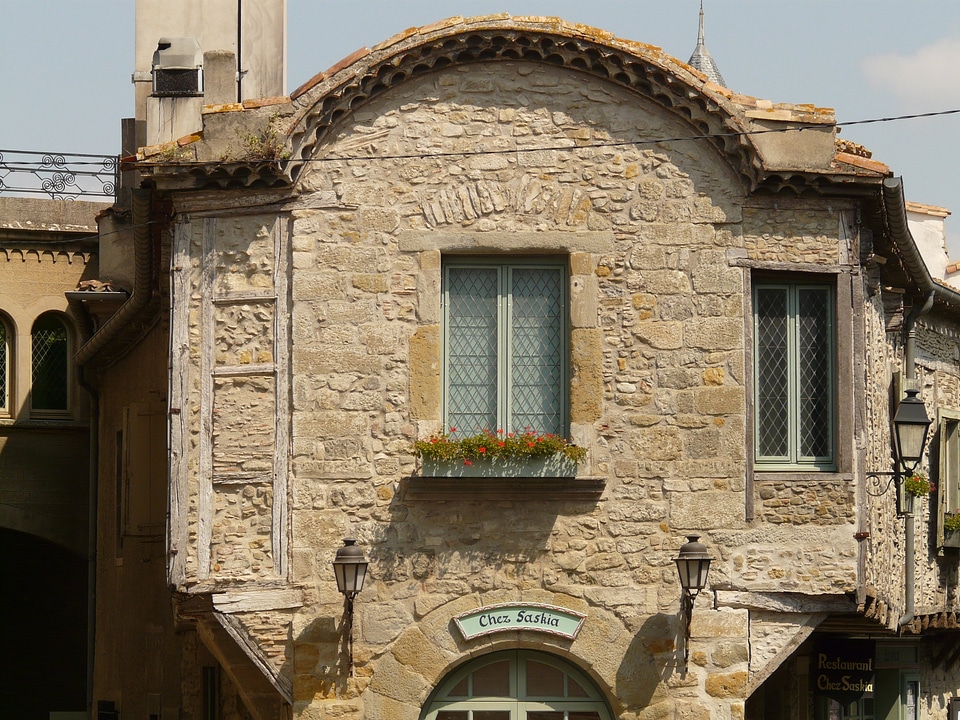 Window apartment building photo