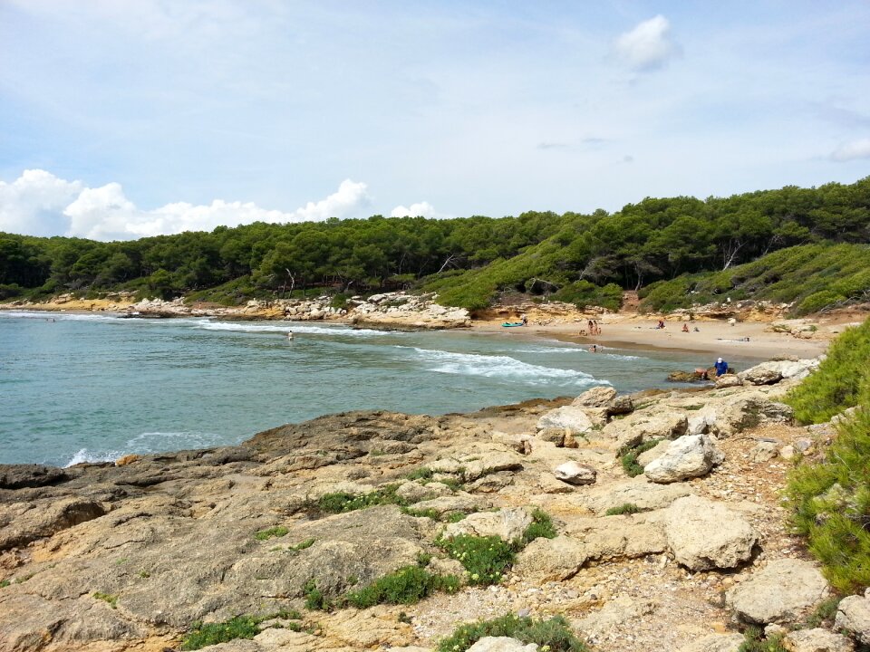 Sea landscape rocks photo