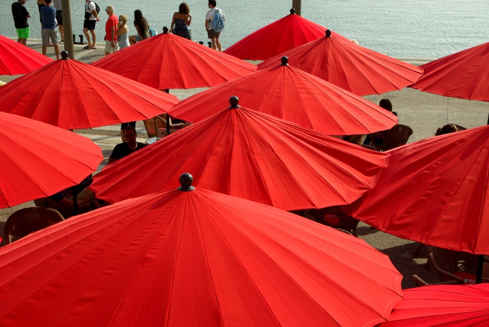 Parasols umbrella shadow