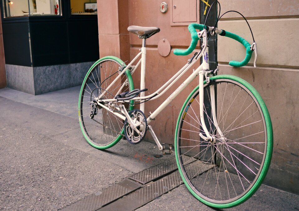 Urban old road bike