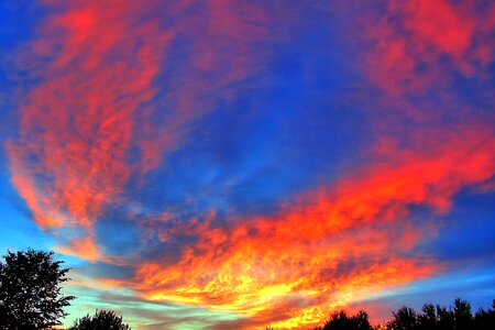 Sunset dusk hdr image