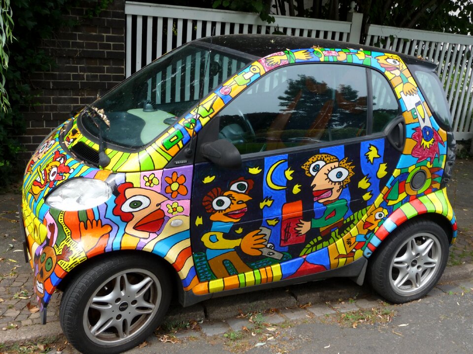 Auto colorful painted