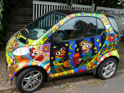 Auto colorful painted