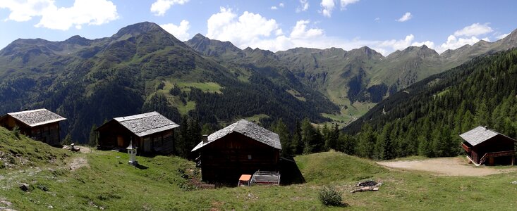 Alpine panorama landscape alpine