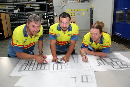 Workers engineering engineers