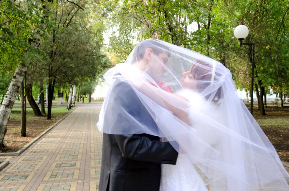 Bride stroll just married