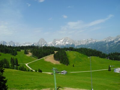 Alpine sky landscape