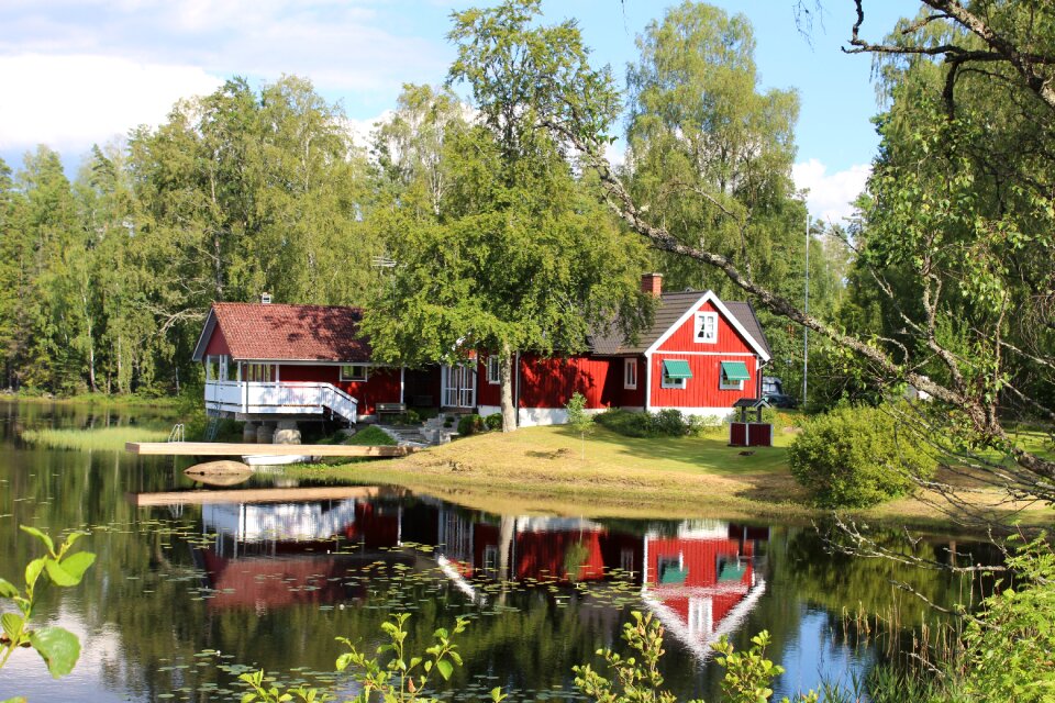 Sweden idyll haus am see