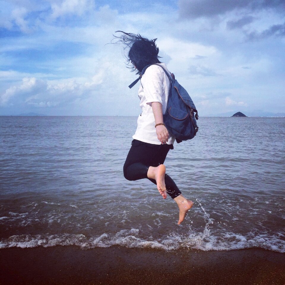 The sea happy easy