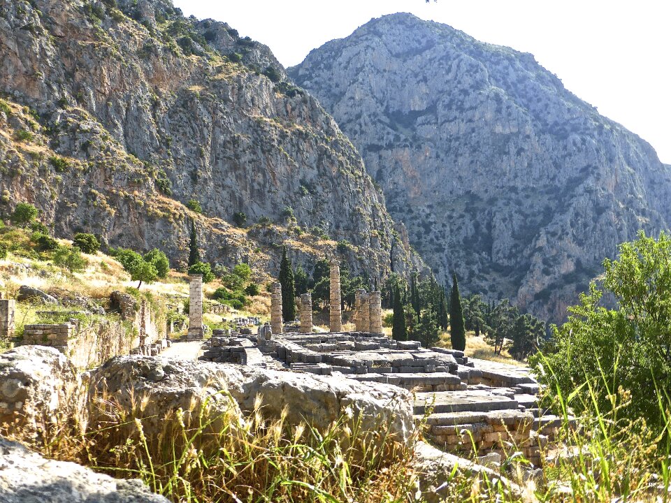 Archaeological antique temple