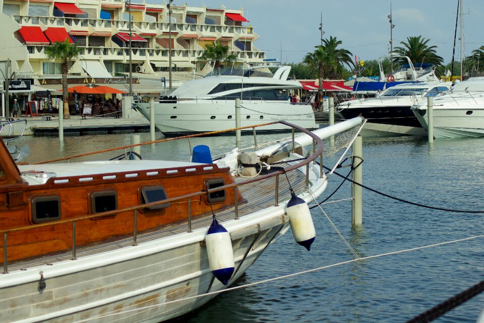 La grande motte port sailboats