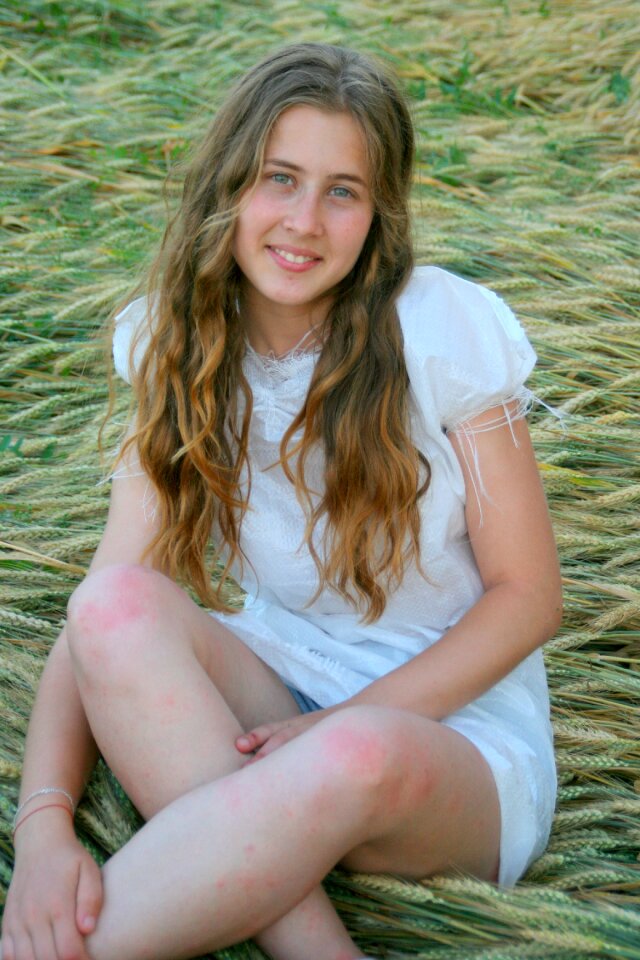 Blonde smile beauty