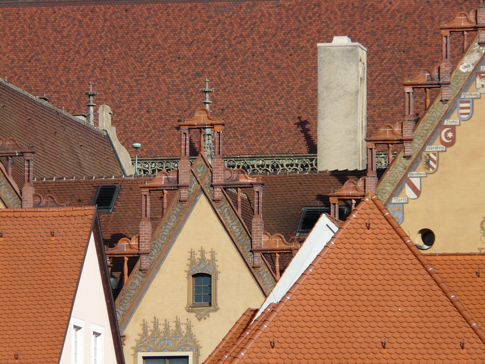 Roof architecture historic center