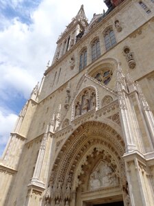 Church portico monuments photo
