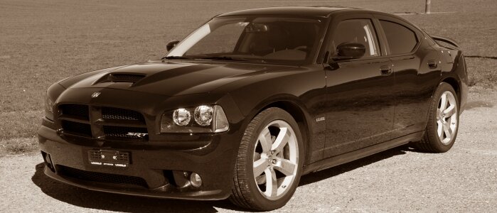 Drive black and white automobile