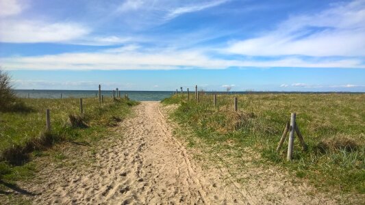 Horizon landscape blue