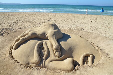 Art artwork sand sculpture
