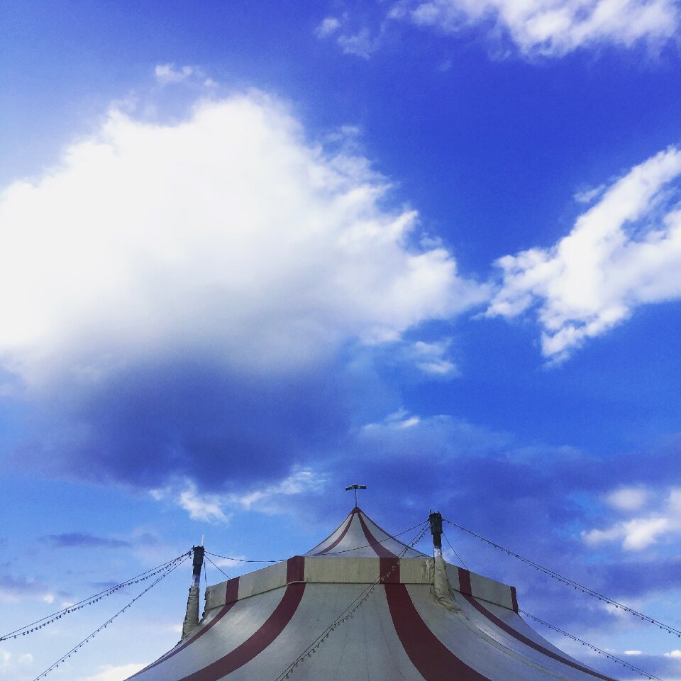 Blue clouds blue sky