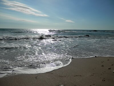Beach edge of the sea ocean