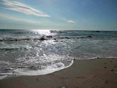 Beach edge of the sea ocean photo