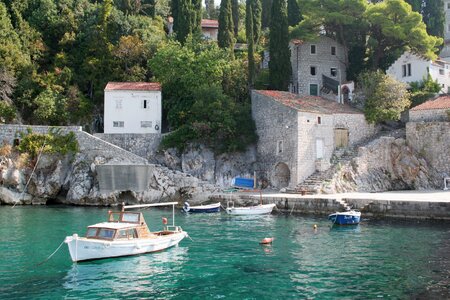 Boat croatia coast photo
