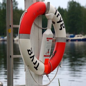 Sea emergency water falling into the first aid kits