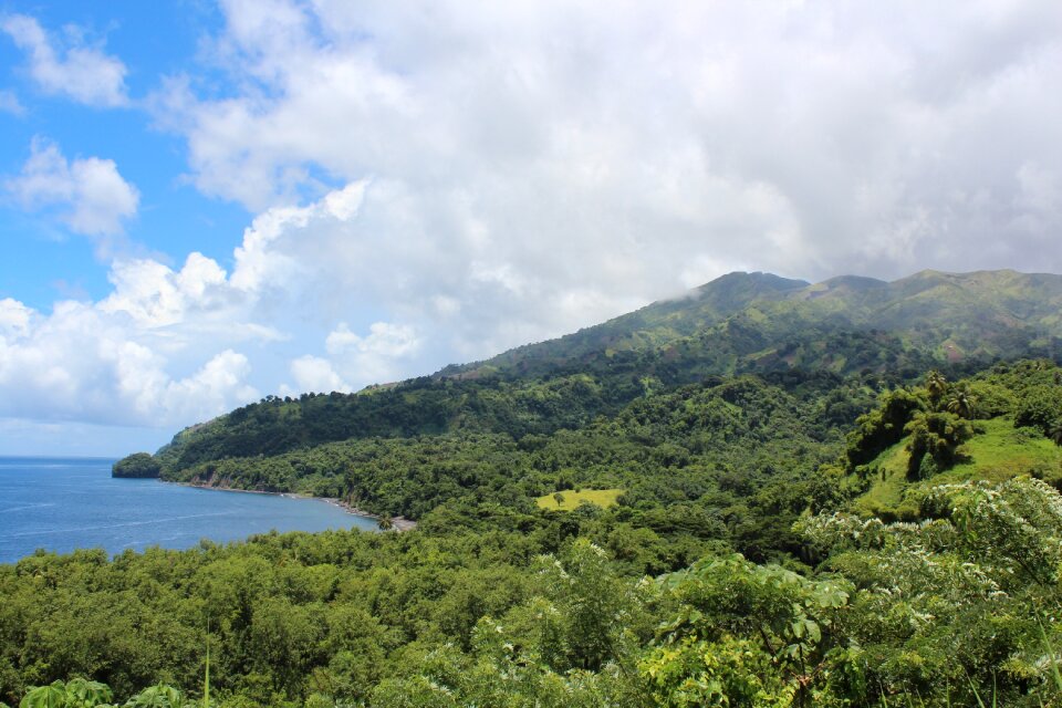 Clouds valley landscape
