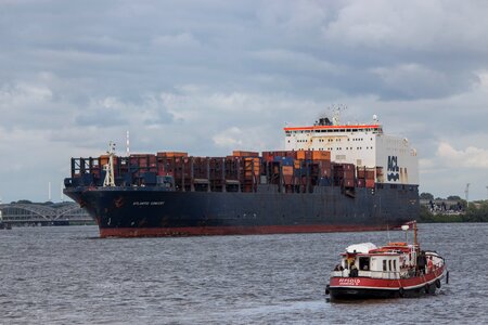 Ship transport water photo