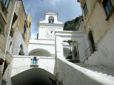 Amalfi coast white city country