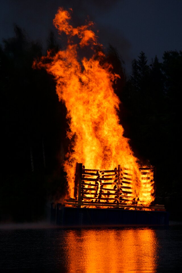 Finnish mikkeli the height of summer celebration photo