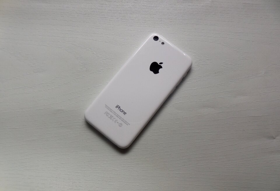 Mobile phone white iphone