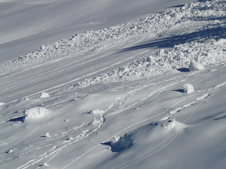 Wintry deep snow winter